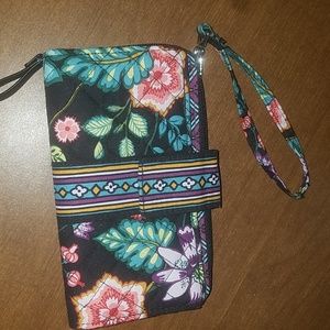 Floral printed Vera Bradley wristlet